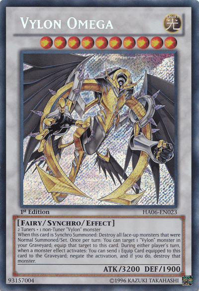 Vylon Omega [HA06-EN023] Secret Rare (ONLINE ORDER ONLY)