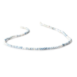 3mm Owyhee Denim Blue Opal Micro Faceted Rondelles 13 inch 132 Beads (ONLINE ORDER ONLY)