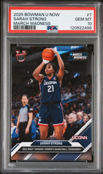 Graded 2025 Topps Bowman U Now March Madness Sarah Strong #7 Rookie RC Basketball Card PSA 10 Gem Mint (ONLINE ORDER ONLY)