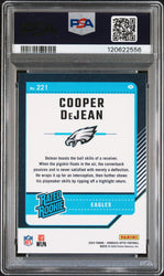 Graded 2024 Panini Donruss Optic Cooper Dejean #221 Rookie RC Football Card PSA 8 Near Mint