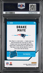 Graded 2024 Panini Donruss Optic Drake Maye #229 Rookie RC Football Card PSA 10 Gem Mint
