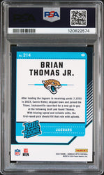 Graded 2024 Panini Donruss Optic Brian Thomas Jr. #214 Rookie RC Football Card PSA 8 Near Mint