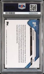 Graded 2025 Topps Now Cam Ward #D1 Black Foil /10 Rookie RC Football Card PSA 9 Mint