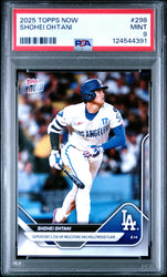 Graded 2025 Topps Now Shohei Ohtani #298 Baseball Card PSA 9 Mint (ONLINE ORDER ONLY)