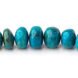 5-9mm Peruvian Blue Opalina plain rondelles 18 inch 108 beads AA (ONLINE ORDER ONLY)