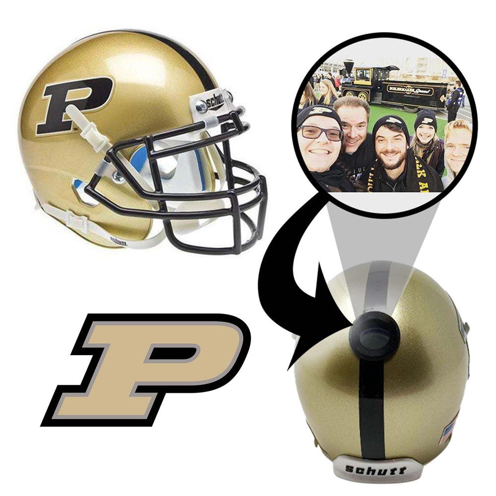 Purdue Boilermakers College Football Collectible Mini Helmet - Picture Inside - FANZ Collectibles (Online Order Only) (ONLINE ORDER ONLY)