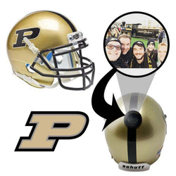 Purdue Boilermakers College Football Collectible Mini Helmet - Picture Inside - FANZ Collectibles (Online Order Only) (ONLINE ORDER ONLY)