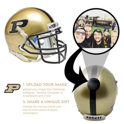 Purdue Boilermakers College Football Collectible Mini Helmet - Picture Inside - FANZ Collectibles (Online Order Only) (ONLINE ORDER ONLY)