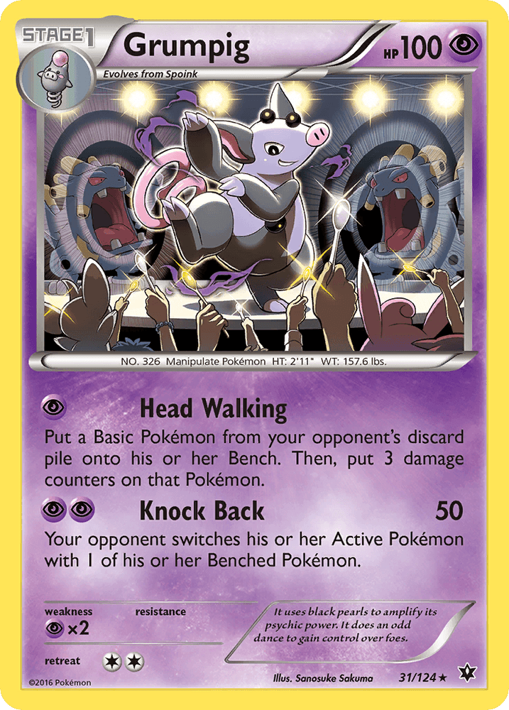 Grumpig (31/124) [XY: Fates Collide] (Online Only)