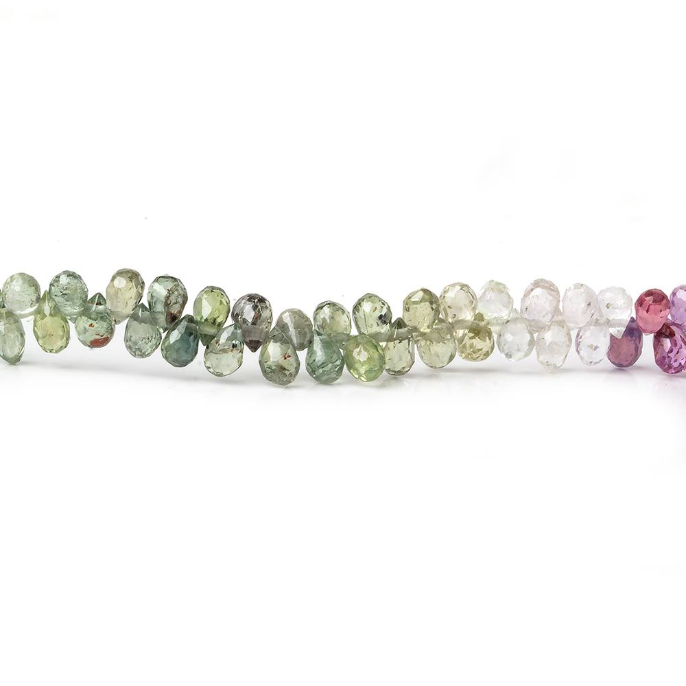 3.5-2.5-4x2.5mm Rainbow Sapphire Micro Tear Drops 16 inch 160 pieces (ONLINE ORDER ONLY)