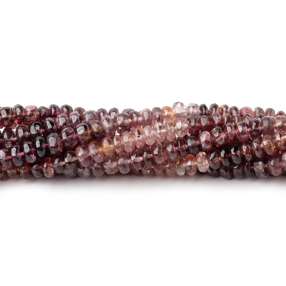 3.5-4mm Multi Color Spinel Plain Rondelle Beads 16 inch 180 pieces (ONLINE ORDER ONLY)