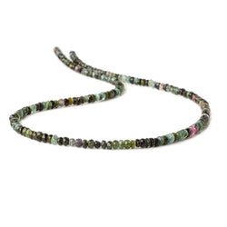 4.5mm Multi Color Tourmaline Faceted Rondelle Beads 16 inch 135 beads