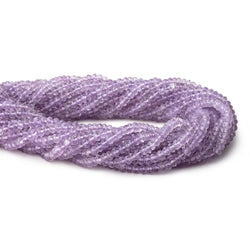 3.5-4mm Pink Amethyst Faceted Rondelle Beads 14 inch 134 pieces (ONLINE ORDER ONLY)