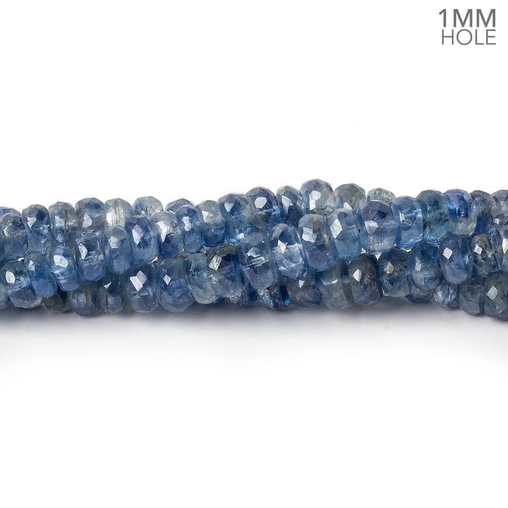3.5-5.5mm Kyanite faceted rondelle beads 16 inches 180 pieces 1mm drill hole (ONLINE ORDER ONLY)