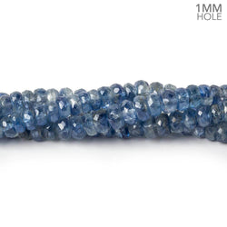 3.5-5.5mm Kyanite faceted rondelle beads 16 inches 180 pieces 1mm drill hole (ONLINE ORDER ONLY)
