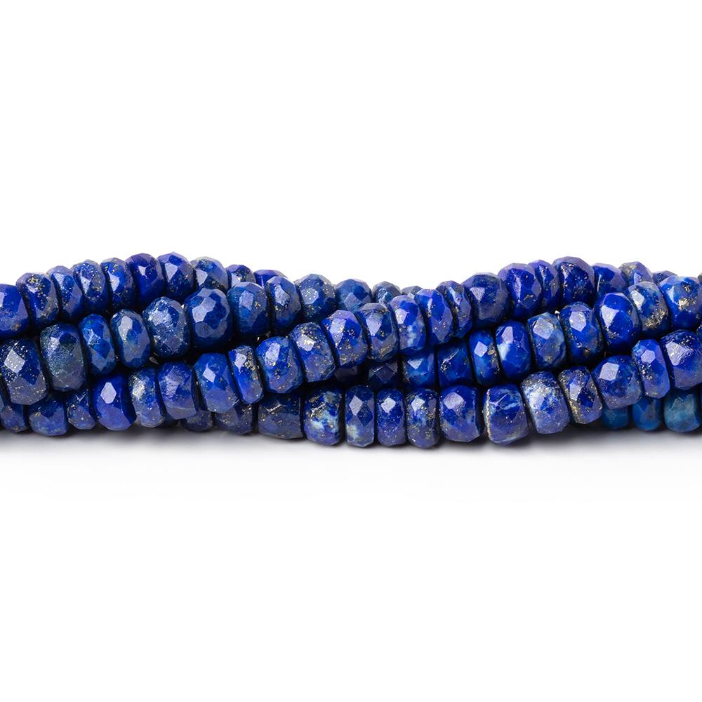 3.5-5.5mm Lapis Lazuli Faceted Rondelle Beads 14 inch 127 pieces (ONLINE ORDER ONLY)