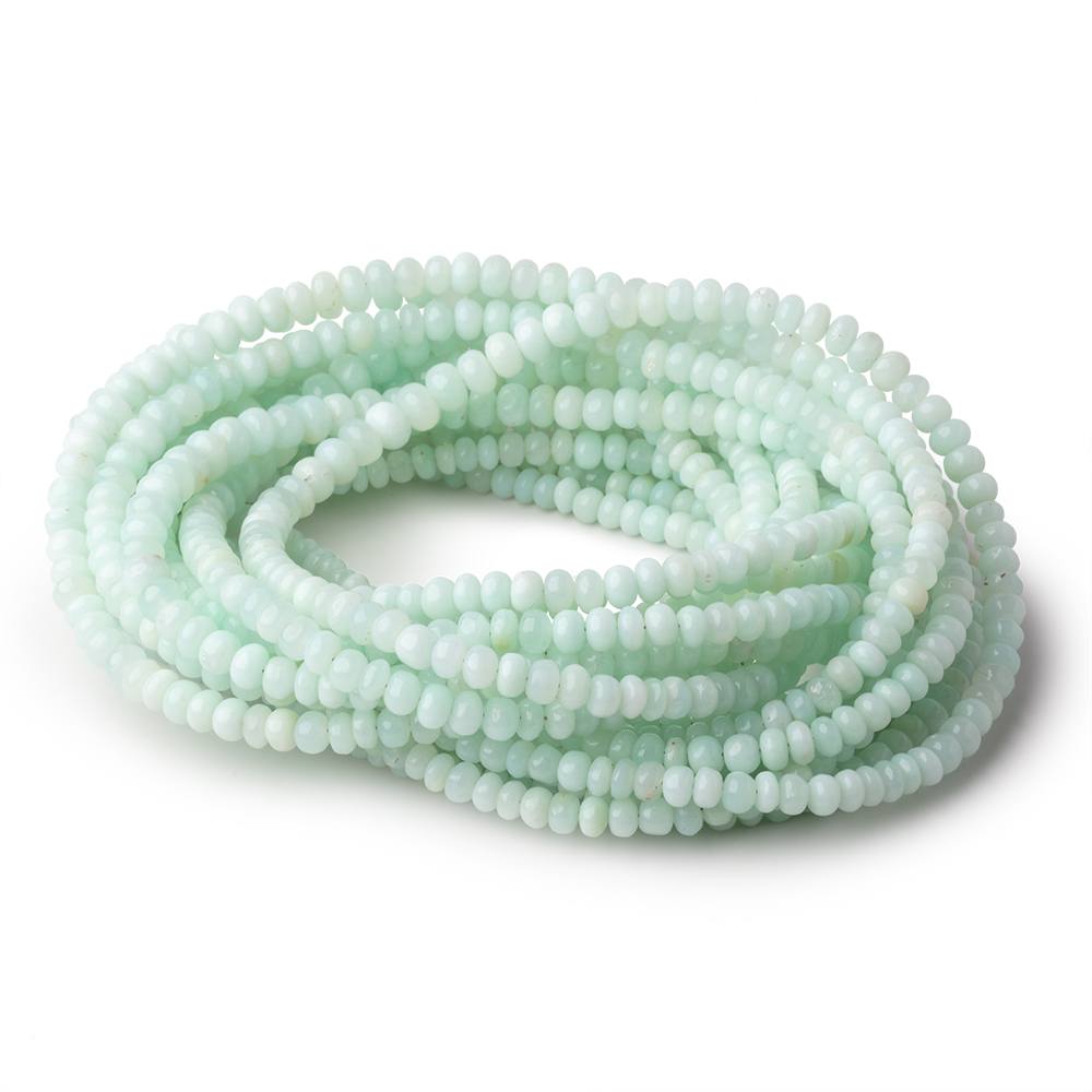 3.5-5.5mm Pale Chrysoprase Plain Rondelle Beads 18 inch 151 pieces (ONLINE ORDER ONLY)