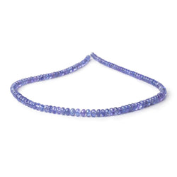 3.5-5mm Tanzanite Plain Rondelle Beads 15.75 inch 140 pieces AA (ONLINE ORDER ONLY)