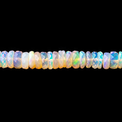 3.5-6mm Ethiopian Opal Faceted Heishi Beads 17 inch 245 pieces AAA (ONLINE ORDER ONLY)