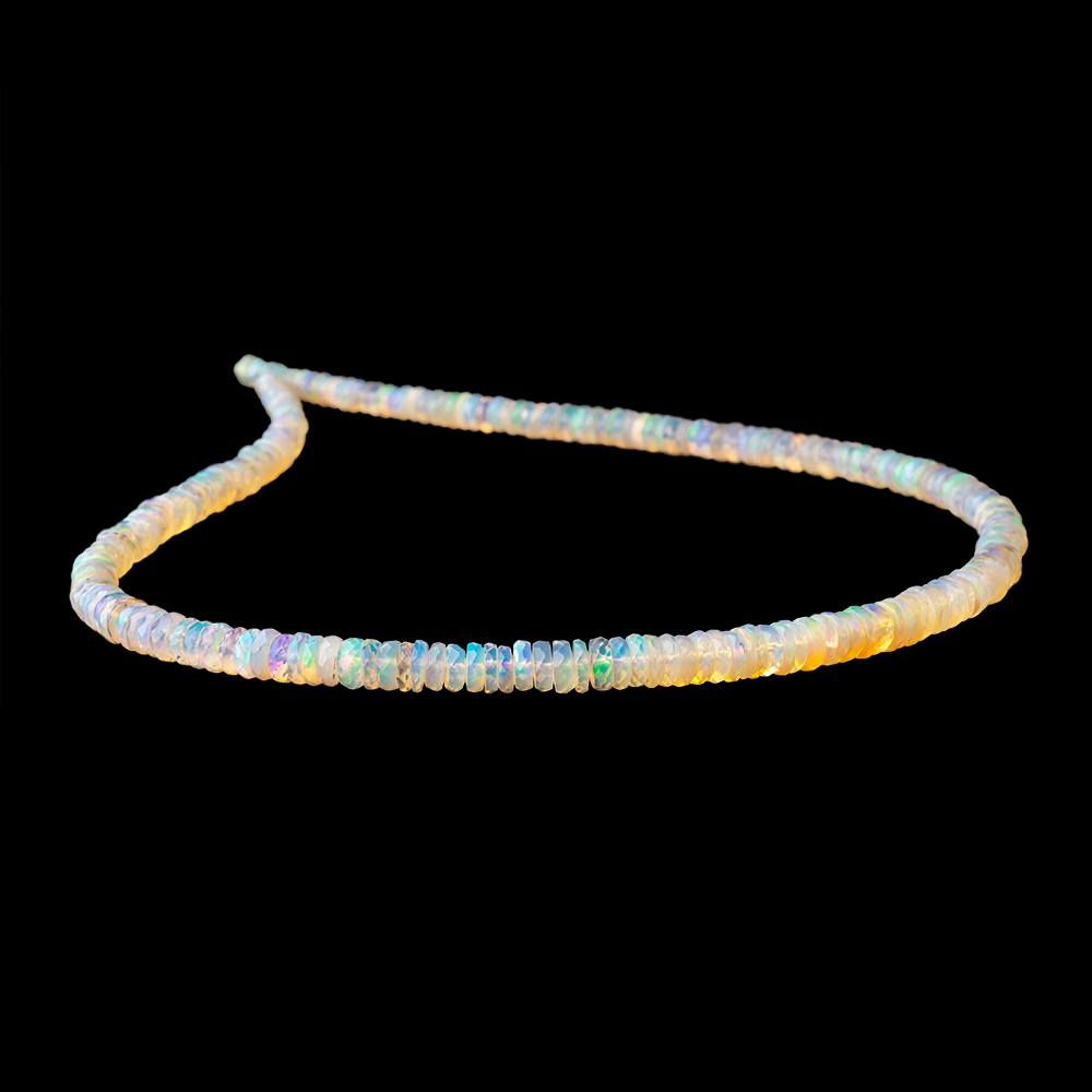 3.5-6mm Ethiopian Opal Faceted Heishi Beads 17 inch 245 pieces AAA (ONLINE ORDER ONLY)