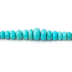 3.5-7mm Sleeping Beauty Turquoise Faceted Rondelle Beads 14 inch 160 pieces (ONLINE ORDER ONLY)