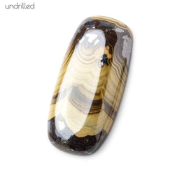 Schalenblende plain rectangle Cabochon no drill hole 41x20x6mm 1 piece (ONLINE ORDER ONLY)