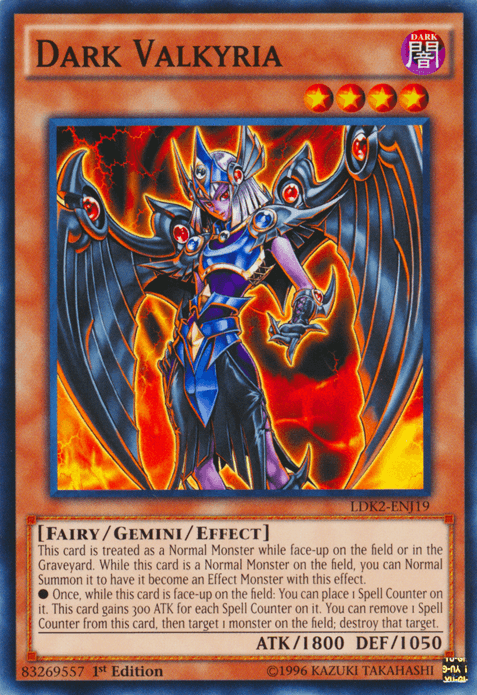 Dark Valkyria [LDK2-ENJ19] Common (ONLINE ORDER ONLY)