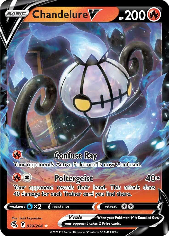 Chandelure V (039/264) [Sword & Shield: Fusion Strike] (Online Only)