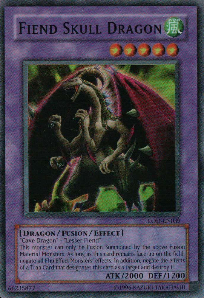Fiend Skull Dragon [LOD-EN039] Super Rare (ONLINE ORDER ONLY)