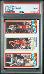 Graded 1980-81 Topps Elvin Hayes / Julius Erving / Ron Brewer SDS #181 / 257 / 258 Basketball Card PSA 6 Excellent (ONLINE ORDER ONLY)