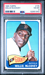 Graded 1965 Topps Willie McCovey #176 Baseball Card PSA 4 Very Good