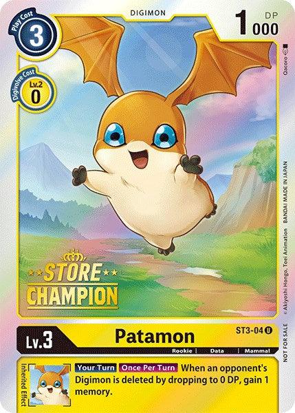 Patamon [ST3-04] (Store Champion) [Starter Deck: Heaven's Yellow Promos] (ONLINE ORDER ONLY)