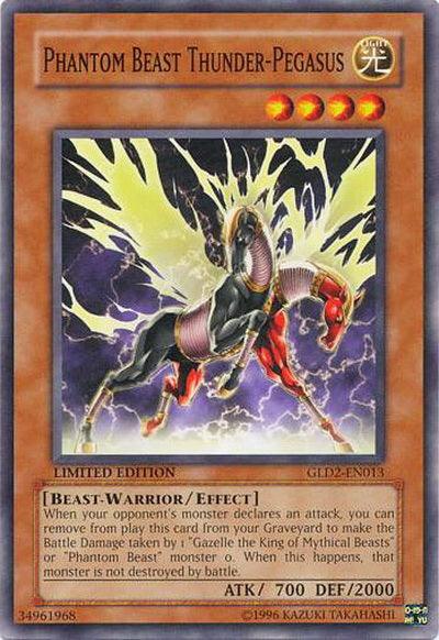 Phantom Beast Thunder-Pegasus [GLD2-EN013] Common (ONLINE ORDER ONLY)