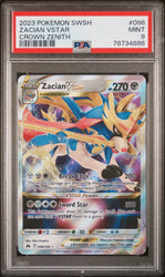 2023 POKEMON SWORD AND SHIELD CROWN ZENITH ZACIAN VSTAR #96 PSA 9 (Online Order Only)