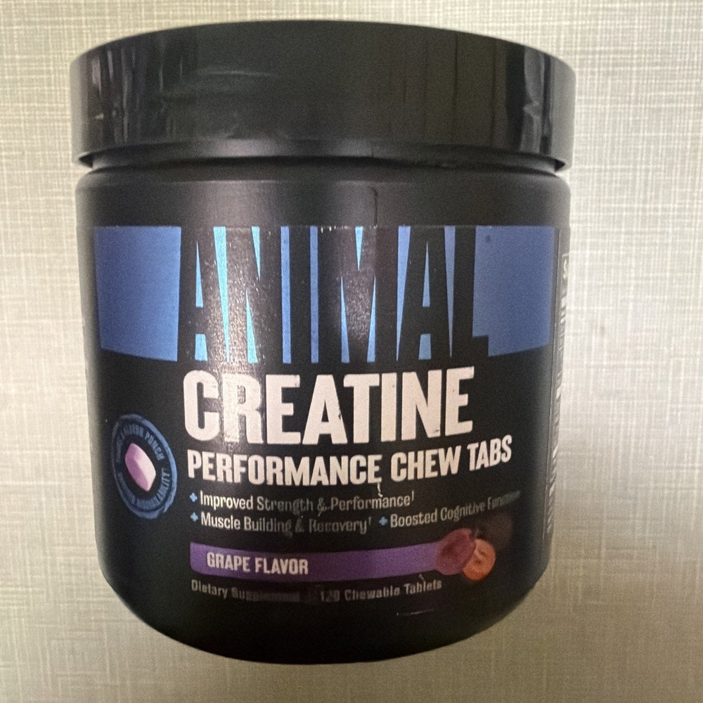 Animal Creatine Performance Chews, Grape, 120 Chewable Tablets Exp 11/26 (ONLINE ORDER ONLY)