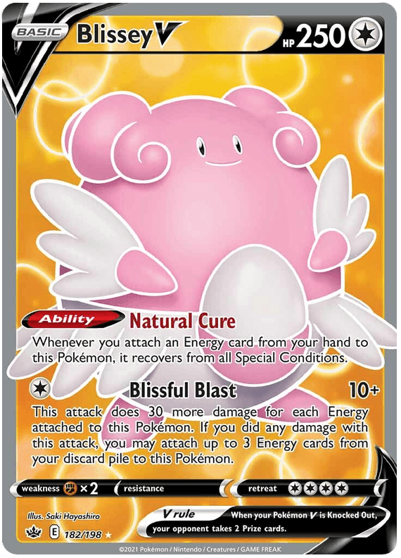Blissey V (182/198) [Sword & Shield: Chilling Reign] (Online Only)