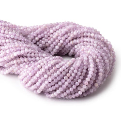 3.5mm Kunzite Micro Faceted Round Beads 12.5 inch 93 pieces (ONLINE ORDER ONLY)