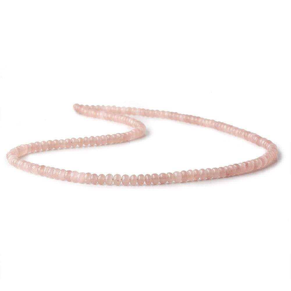 3.5mm Strawberry Quartz plain rondelle beads 18 inch 158 pieces (ONLINE ORDER ONLY)