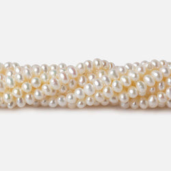 3.5x2.5mm Cream Off Round Freshwater Pearls 140 pcs (ONLINE ORDER ONLY)