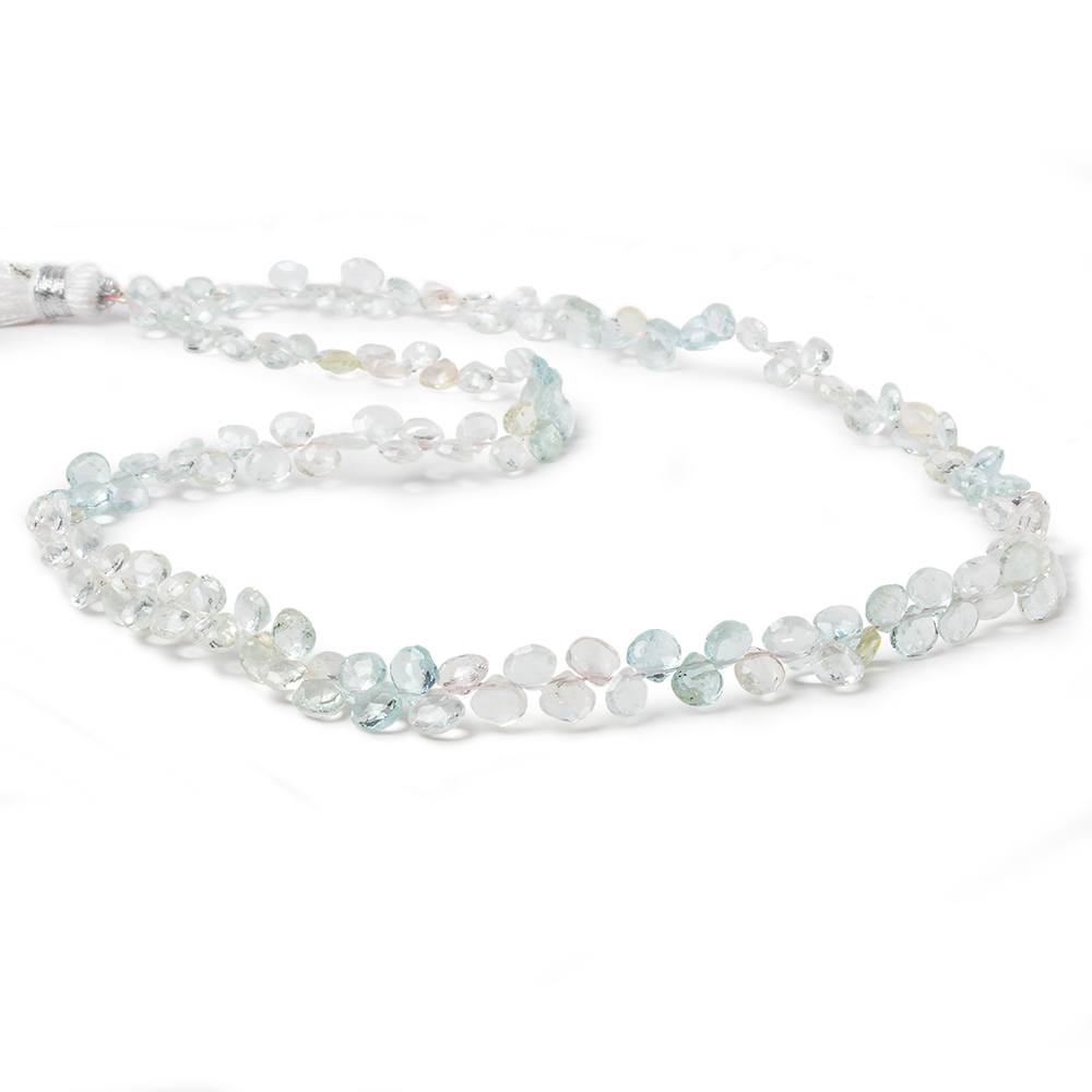 3.5x5mm Multi Beryl faceted heart briolette beads 16 inch (ONLINE ORDER ONLY)