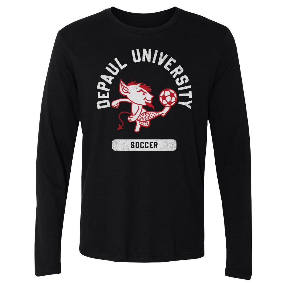 DePaul Blue Demons Mascot Soccer WHT (ONLINE ORDER ONLY)