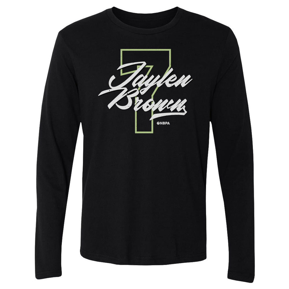 Jaylen Brown Boston Number Script WHT (ONLINE ORDER ONLY)