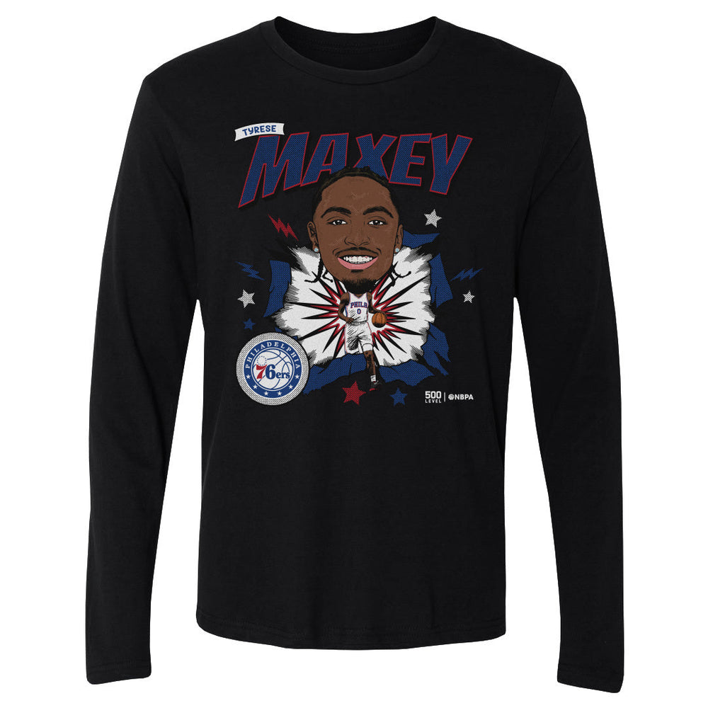 Tyrese Maxey Philadelphia 76ers Caricature WHT (ONLINE ORDER ONLY)