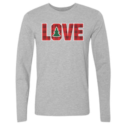Christmas LOVE Christmas Plaid WHT (ONLINE ORDER ONLY)