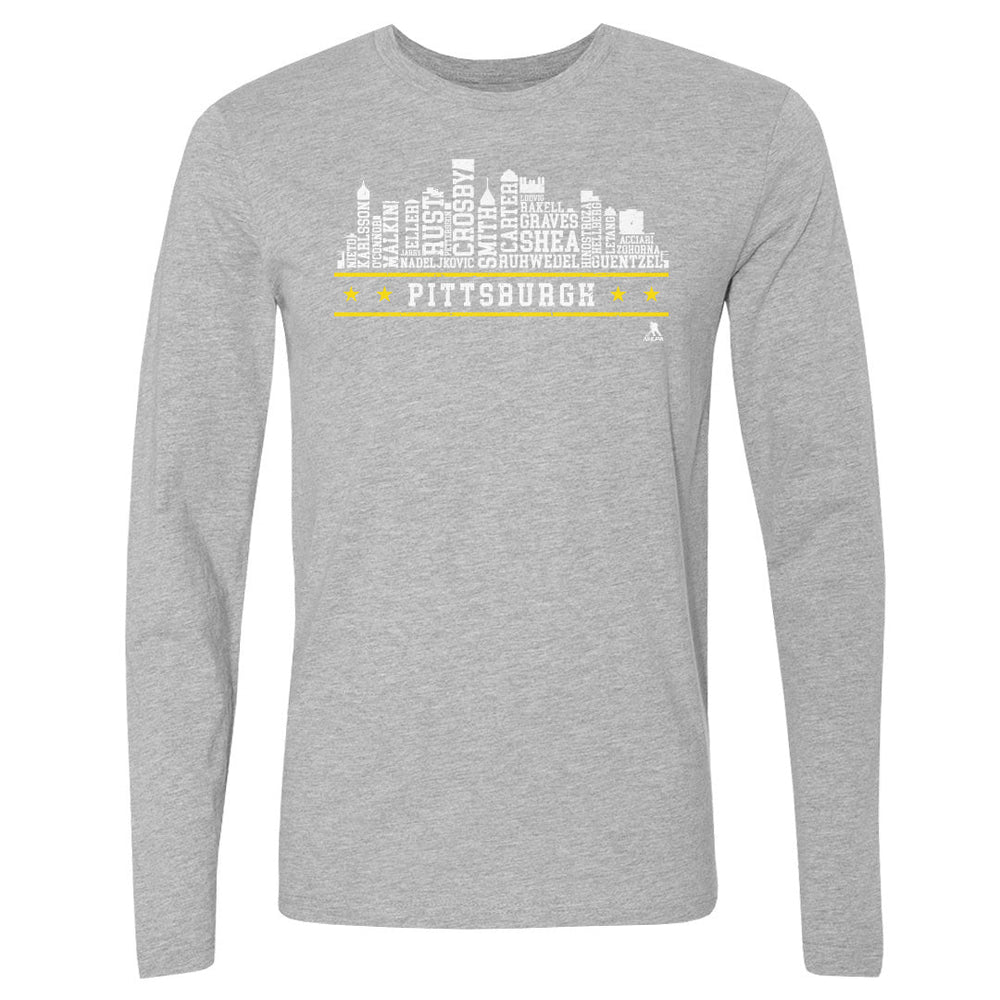 Pittsburgh Hockey Roster Skyline 23 WHT (ONLINE ORDER ONLY)