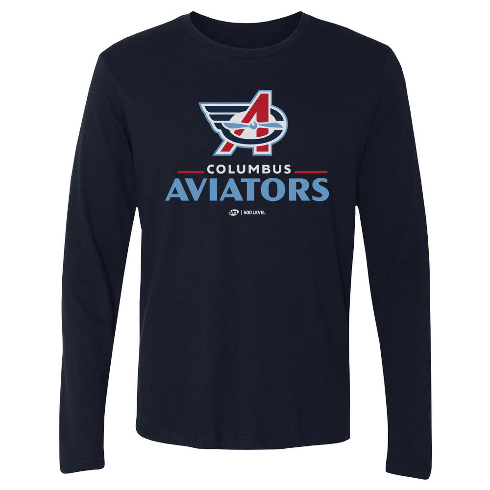 Columbus Aviators Primary Logo WHT (ONLINE ORDER ONLY)