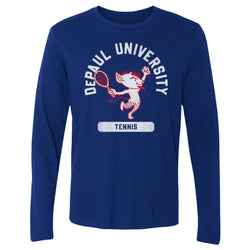 DePaul Blue Demons Mascot Tennis WHT (ONLINE ORDER ONLY)