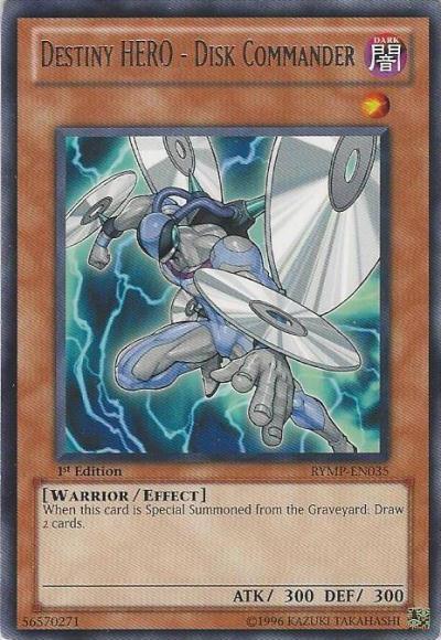 Destiny HERO - Disk Commander [RYMP-EN035] Rare (ONLINE ORDER ONLY)