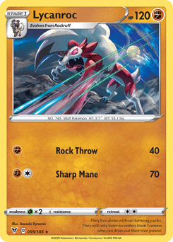 Lycanroc (095/185) [Sword & Shield: Vivid Voltage] (Online Only)