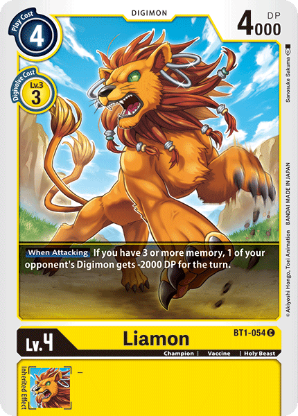 Liamon [BT1-054] [Release Special Booster Ver.1.0] (ONLINE ORDER ONLY)